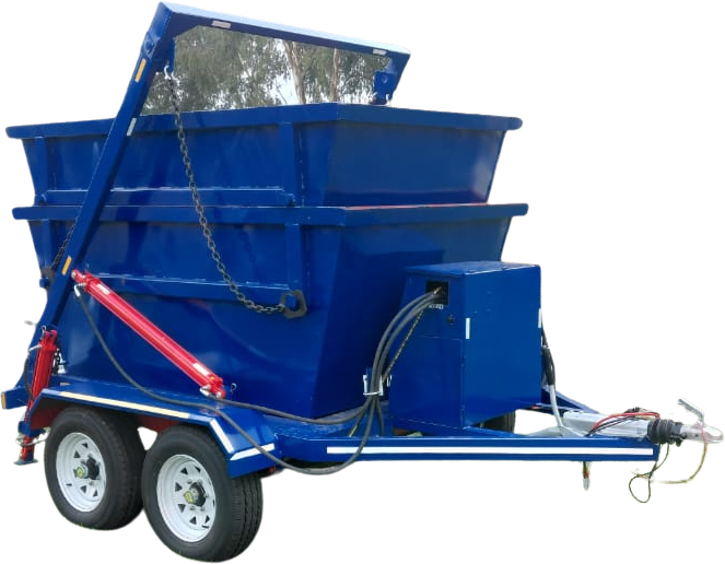 Tidy Haul hydraulic tipper skip trailer